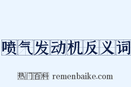喷气发动机反义词是什么意思的图片